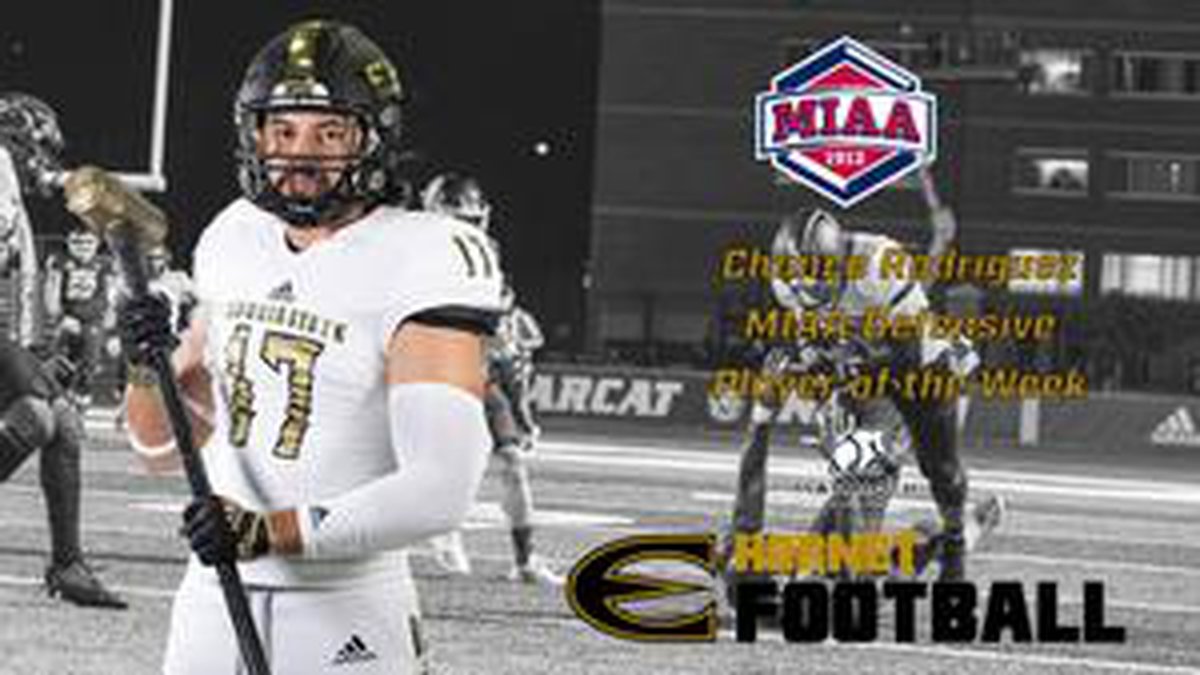 Emporia State's Chance Rodriguez named MIAA Defensive Player of the Week.