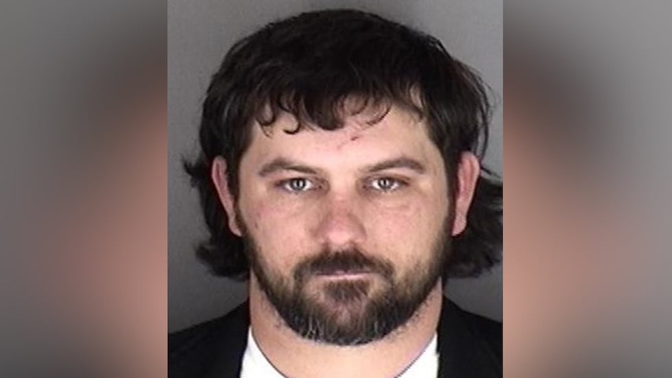 Justin Sterbenz, 35, was arrested early Monday morning for an outstanding warrant.