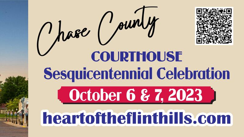 A weekend of events is planned for the 150th anniversary of the Chase Co. Courthouse on Oct. 6...