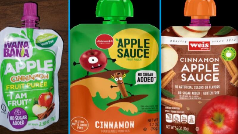 Kids who may have eaten the products should be tested for lead levels, health officials said....