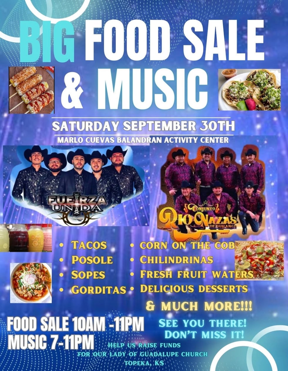 Members of Our Lady of Guadalupe Church are hosting a food sale with live music on Saturday,...