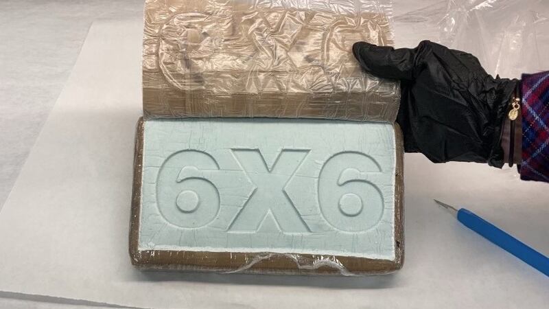 The KCPD's DEU intercepted this brick of fentanyl that they say could have turned into 10,000...