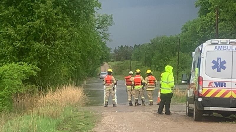 Water rescue from flash flooding