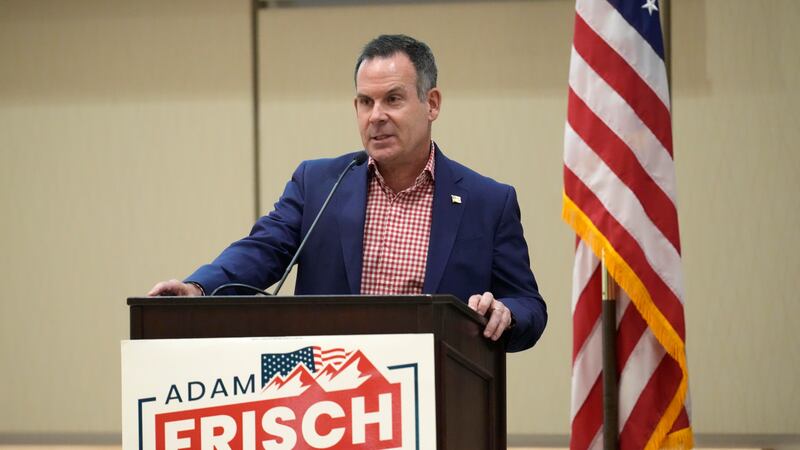 Democratic candidate for the Third Congressional District for Colorado Adam Frisch speaks...