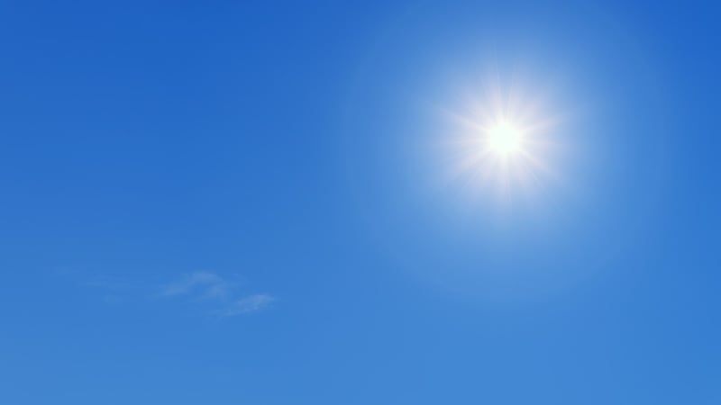 Generic image of a sun and clear skies.