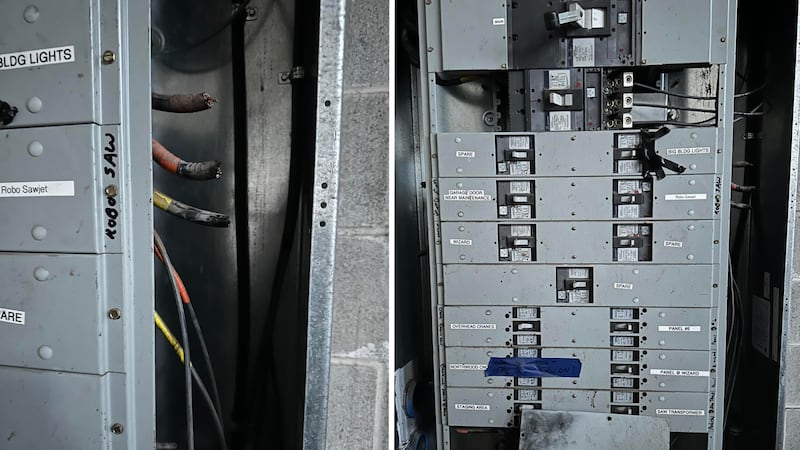 Officials with Stray Rescue of St. Louis said the lock on the front gate was cut with a...